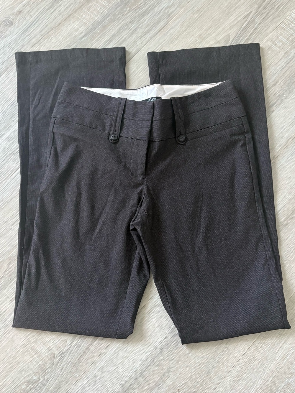 Stooshy Vintage Low Rise 2000’s Y2K Women's Brown Flare Pants
